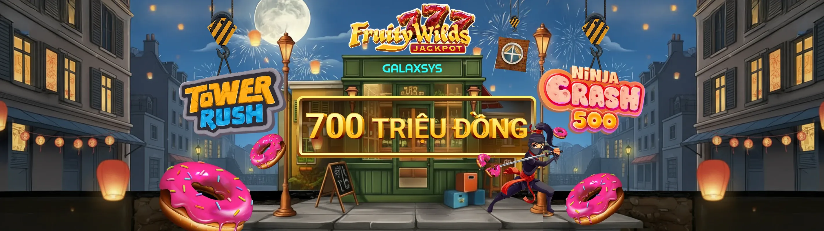 Hình ảnh chính game nổ hũ ev99, với các biểu tượng slot và giải thưởng lớn