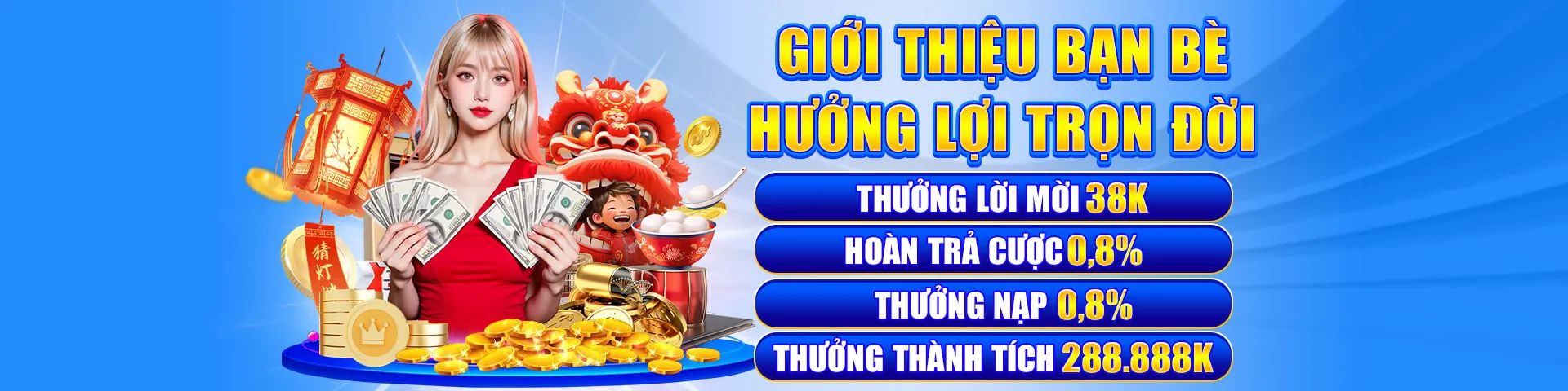 Hình ảnh quảng cáo gói thưởng đăng ký người dùng mới EV99 Nổ Hũ 2026